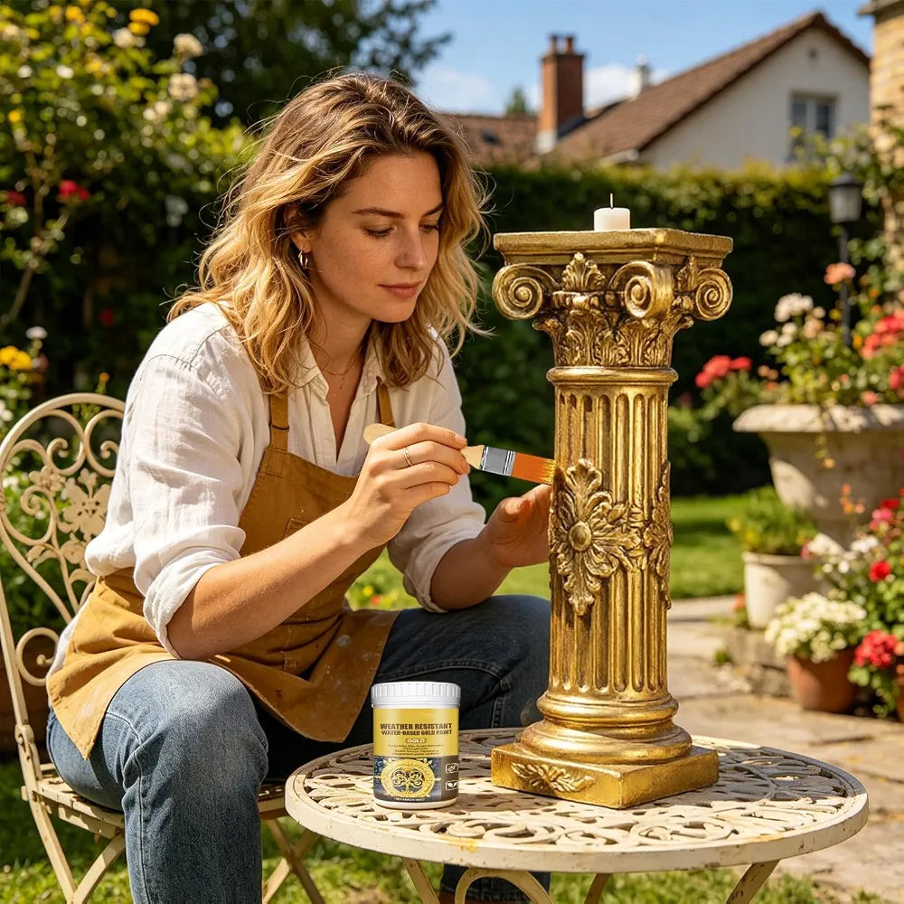 Water Resistant Water Based Gold Paint pack of 2