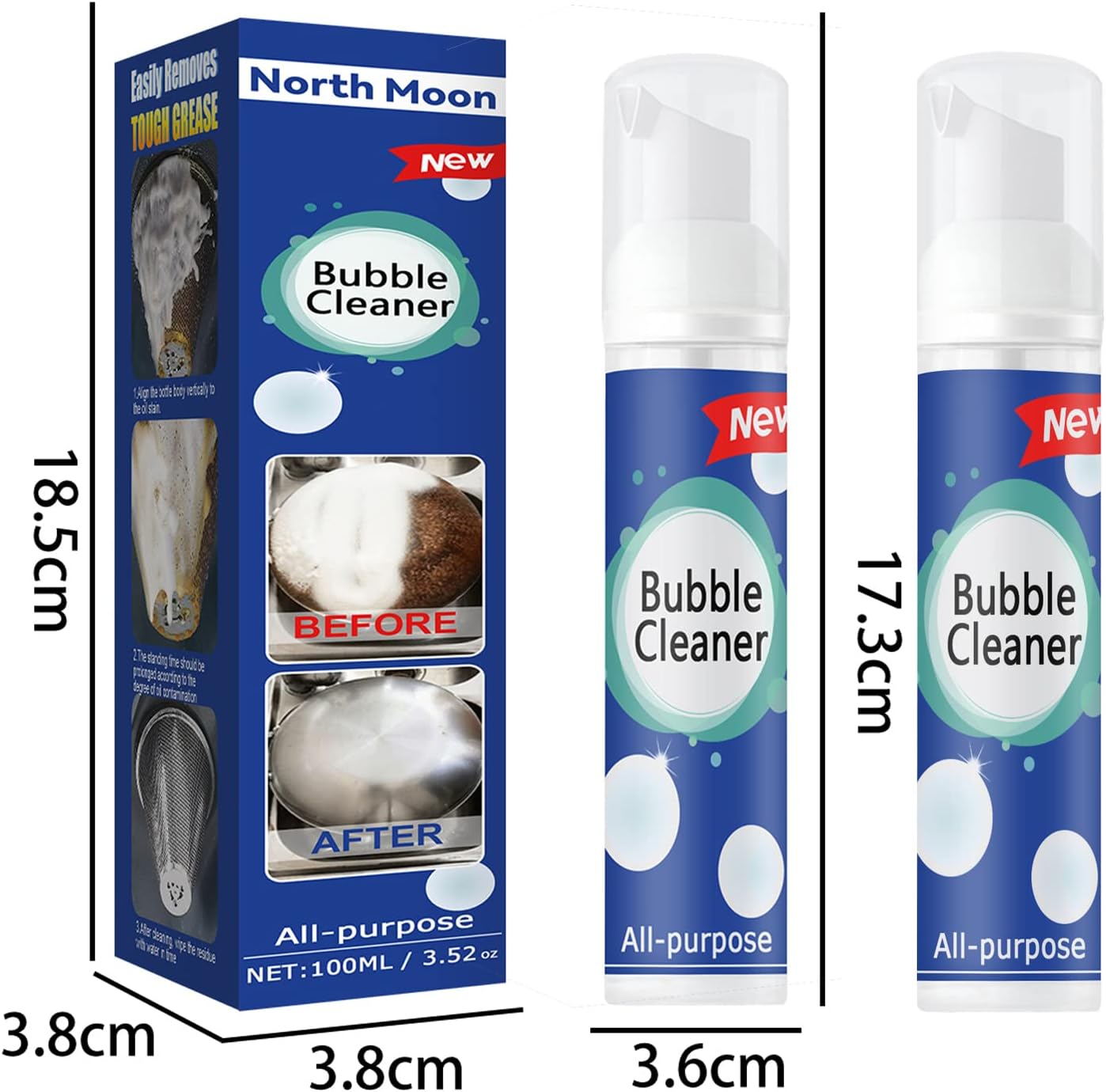 Bubble Cleaner 100ml Each Pack Of 2