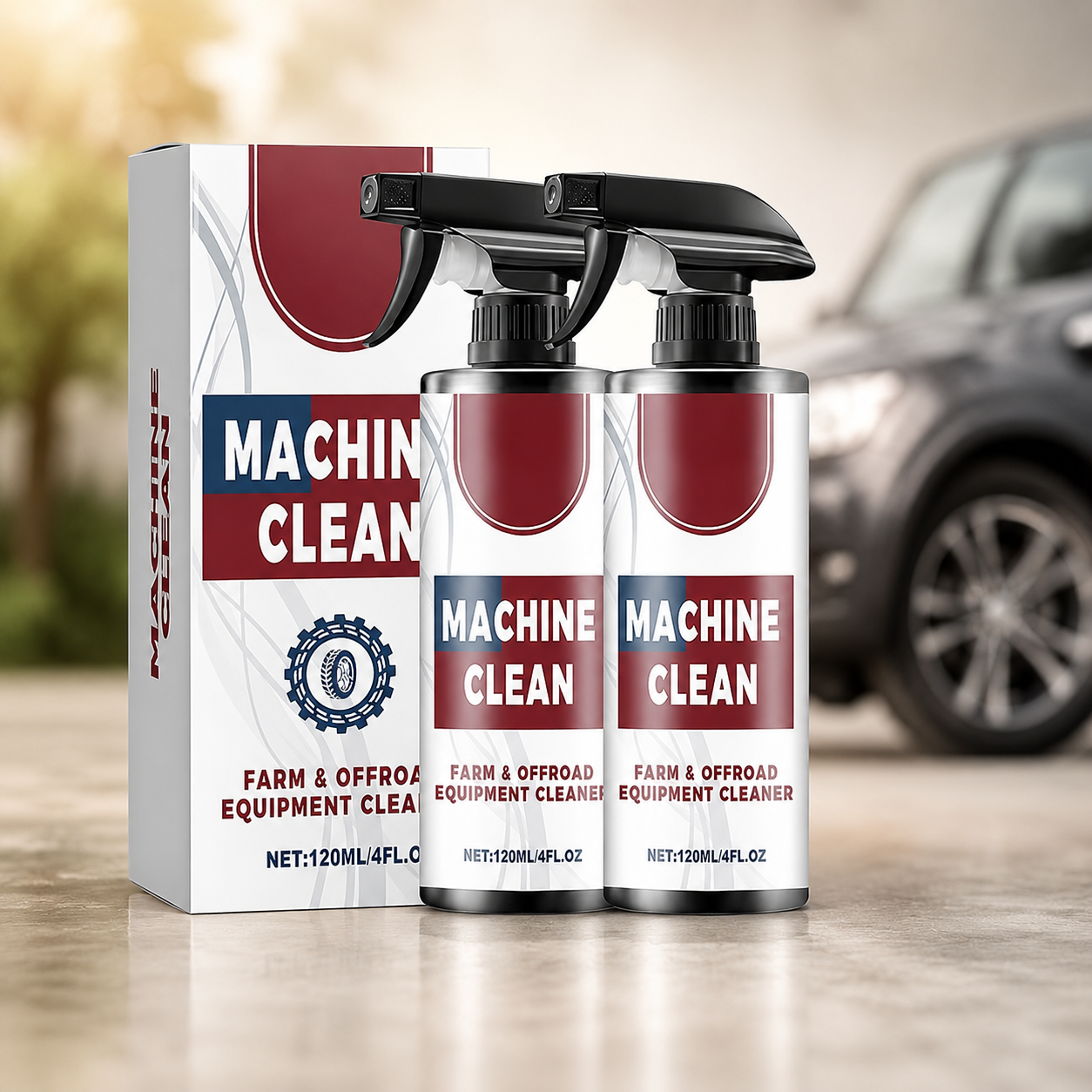 2Pcs Machine Clean Spray