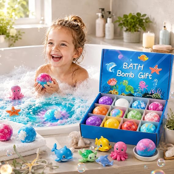 Kids Bath Bomb Gift Set Any 3 Random Bath Bombs