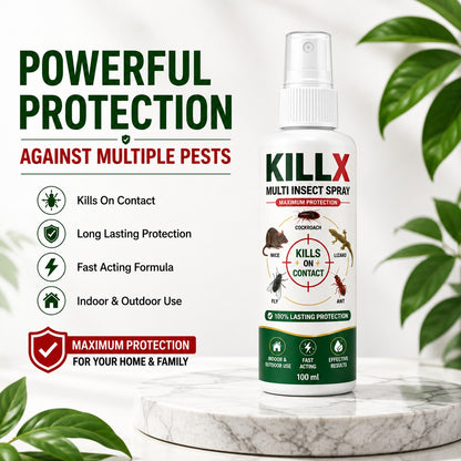 KillX Multi Insect Spray 100ml Each Pack Of 3