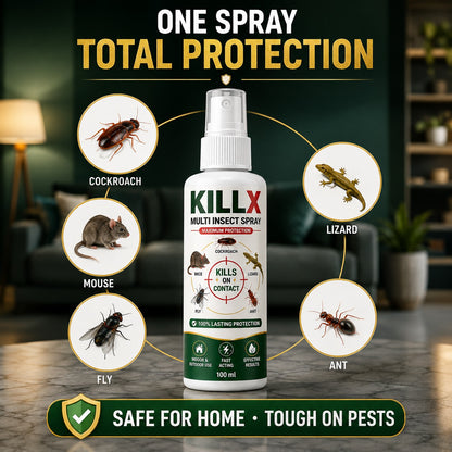 KillX Multi Insect Spray 100ml Each Pack Of 3