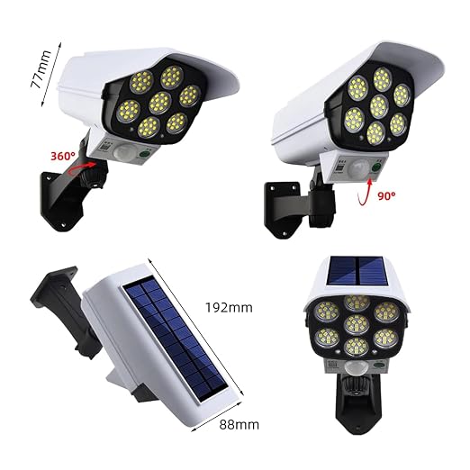 Dummy CCTV Security Camera with LED Light & Motion Sensor