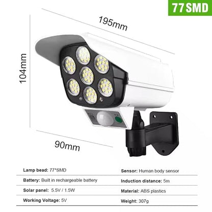 Dummy CCTV Security Camera with LED Light & Motion Sensor
