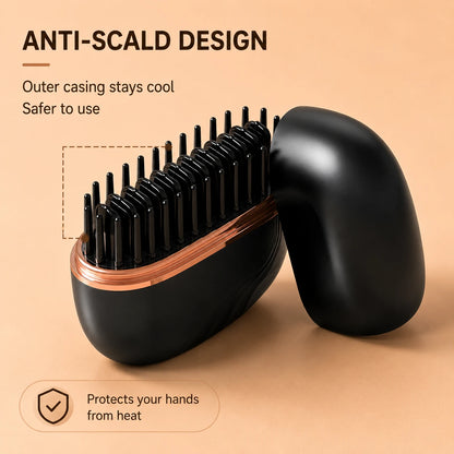 Mini Cordless Hair Straightener Comb