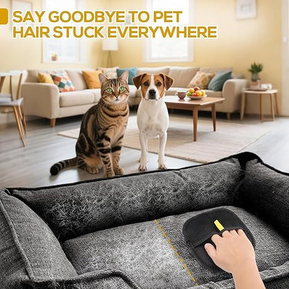 Pet Hair Removal Glove fot for Couch, Clothes, Car, Carpet, Bed, Furniture - Pack of 2