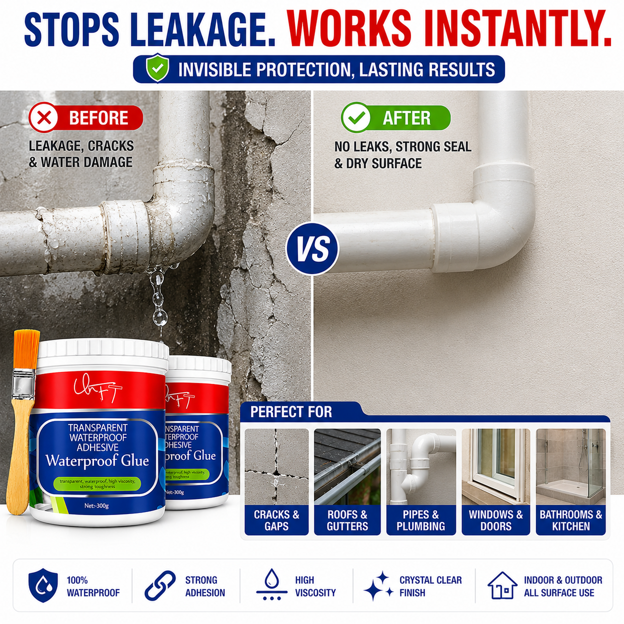 Transparent Waterproofing Glue - BUY 1 GET 1 FREE