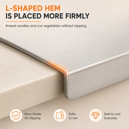Large Countertop Stainless Steel Chopping Board - 35*31 CM