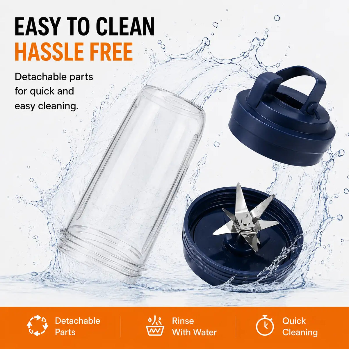 Portable Juicer Blender for Smoothies, Shakes and Fresh Juices