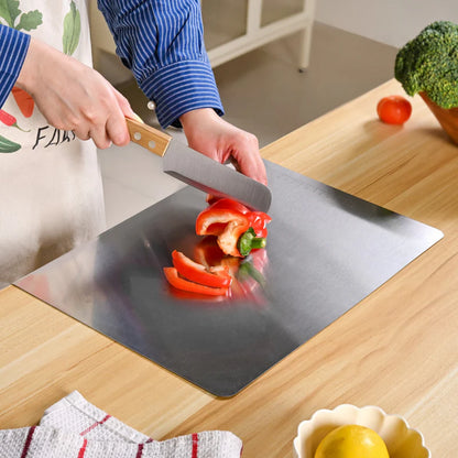 Large Countertop Stainless Steel Chopping Board - 35*31 CM