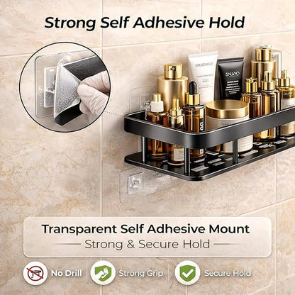 Self Adhesive Bathroom Shelf for Wall (pack of 2)