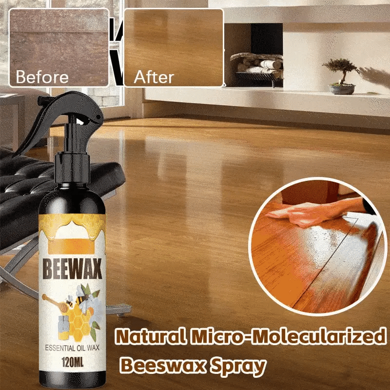 Beewax Spray Furniture Polish, Wood Cleaner, Wood Floor Polish - Buy 1 Get 1 Free