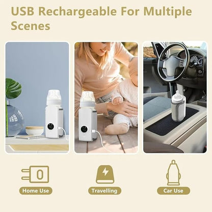 Portable Baby Bottle Warmer with LCD Display