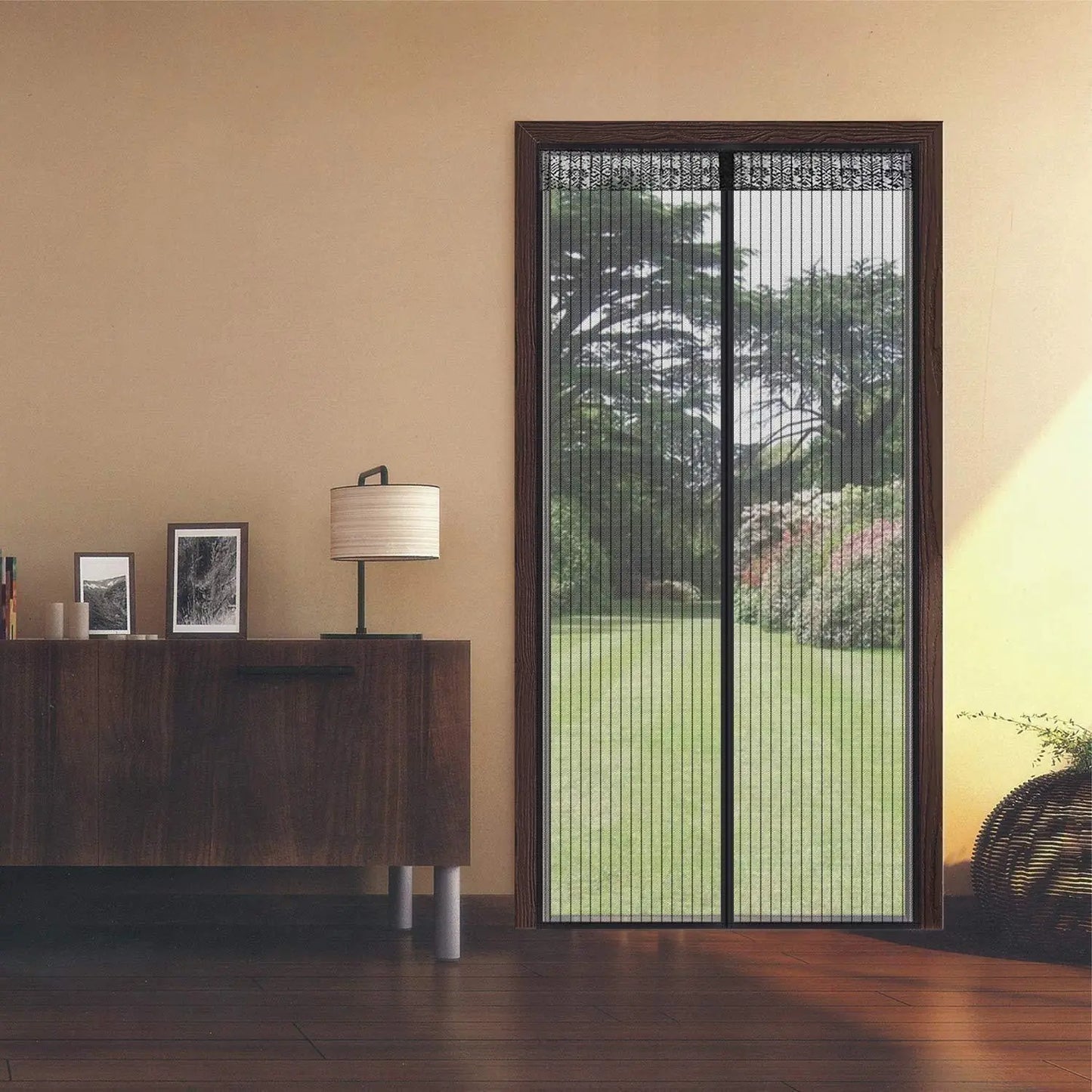 Mesh Screen Net Home Magnetic Foldable Anti Mosquito Door Curtains 100*210CM