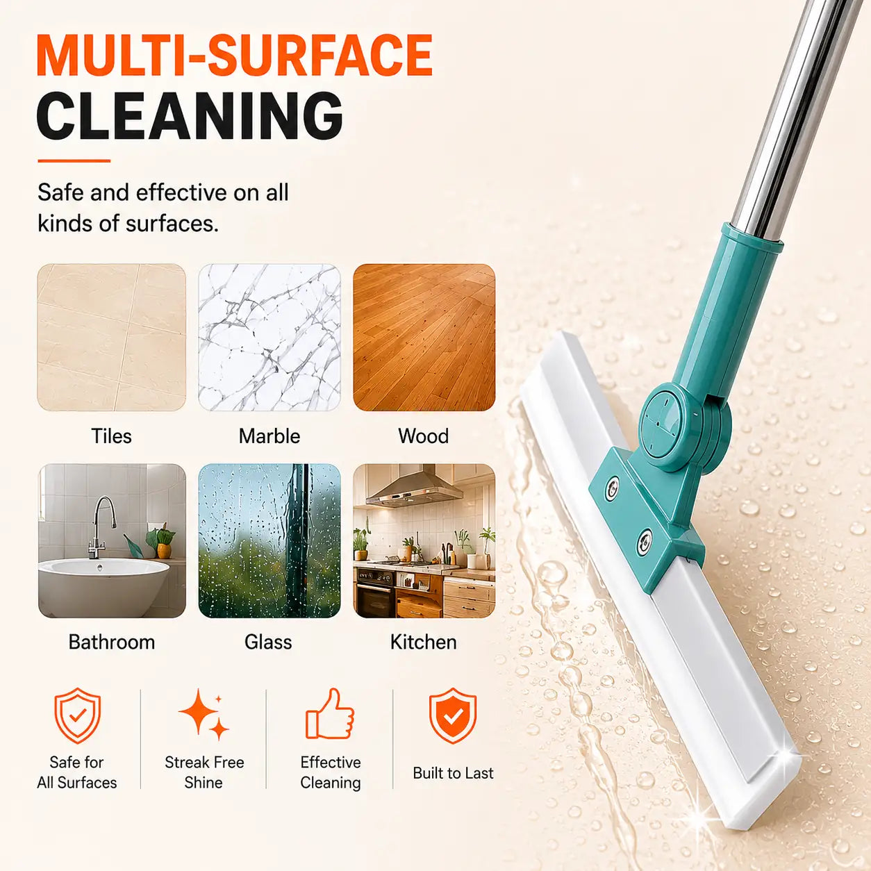Multifunctional Silicon Magic Broom Sweeper Wiper