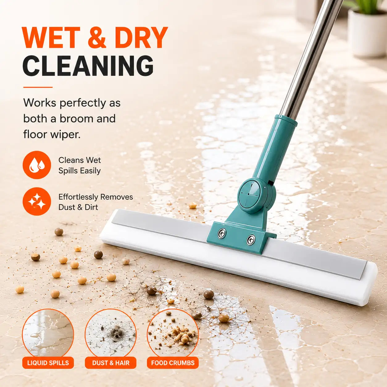 Multifunctional Silicon Magic Broom Sweeper Wiper